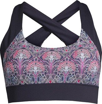 Devi Floral Stretch Sports Bra