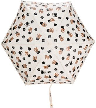 Teddy Bear-motif compact umbrella-AC