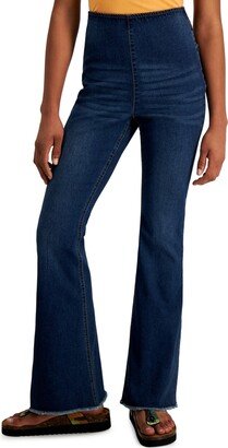 Juniors' Pull-On Flare-Leg Jeans