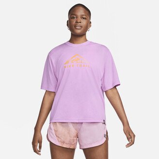 Women's Dri-FIT Trail Short Sleeve Tee in Purple