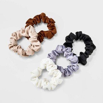 Satin Mini Hair Twister 5pc Multicolor Neutrals