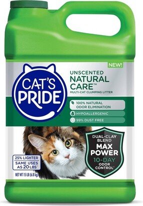 Cat's Pride Natural Care Unscented Multi-Cat Lightweight Litter -15lb