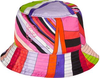 Logo-Embroidered Silk Reversible Bucket Hat