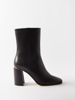Loren 85 Leather Heeled Ankle Boots
