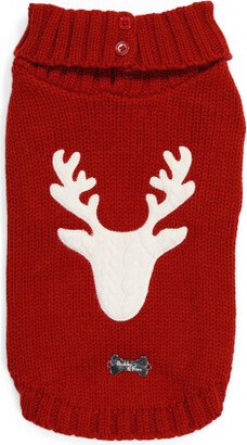 TJMAXX Reindeer Cable Knit Pet Sweater