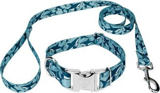 Country Brook Petz Premium Sharks Dog Collar and Leash (1 Inch, Extra Large)