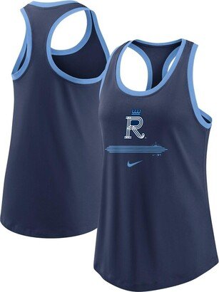 Women's Navy Kansas City Royals City Connect Tri-Blend Tank Top