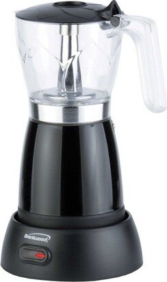 6-Cup Electric Moka Pot Espresso Machine (Black)