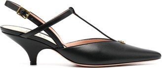 Katy 55mm slingback leather pumps