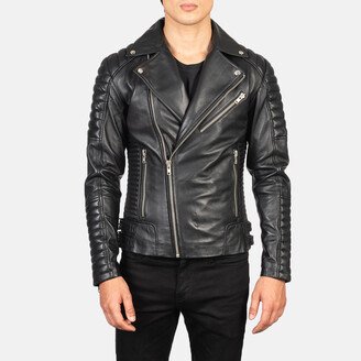 Armand Black Leather Biker Jacket