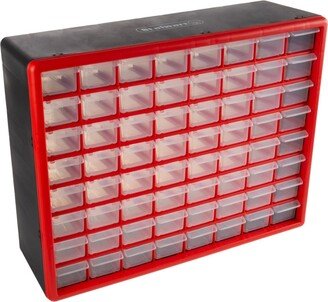 Storage Drawers - 64 Compartment organizer Desktop or Wall Mountable Container by Stalwart