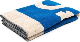 Logo-Print Organic Cotton Beach Towel