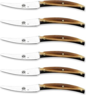 Coltellerie Berti For Match Convivio Nuovo 6-Piece Steak Knife Set