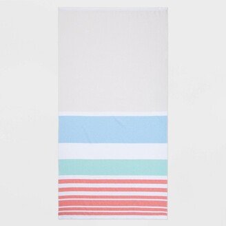 Warm Striped Sand Resist Beach Towel - Sun Squad™