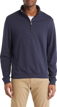 Scott Barber Pima Cotton Interlock Quarter Zip Pullover-AB