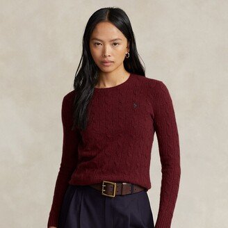 Cable-Knit Wool-Cashmere Sweater-AQ