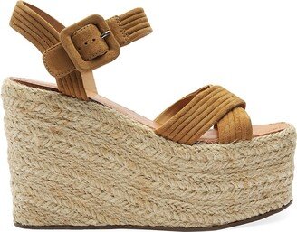 Blisse 115MM Suede Wedge Sandals