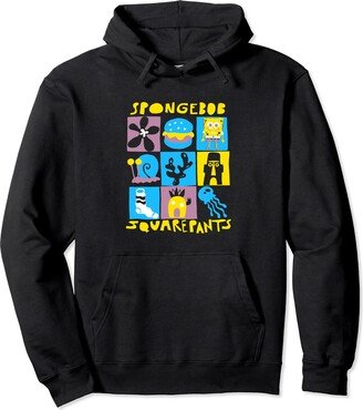 SpongeBob SquarePants Stylized Icon Collage Pullover Hoodie