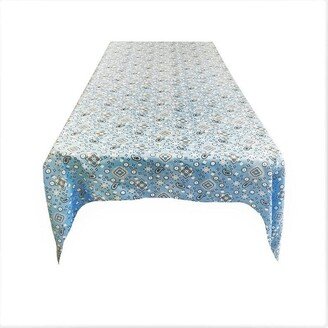 Rectangular Bandanna Print Poly Cotton Tablecloth | Light Blue, Choose