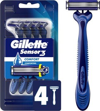 Sensor3 Comfort Men's Disposable Razors - 4ct