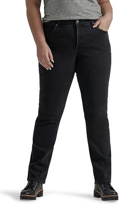 Plus Size Flex Motion Straight Jeans (Midnight Bloom) Women's Jeans