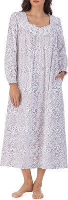 Ballet Floral Long Sleeve Cotton Nightgown