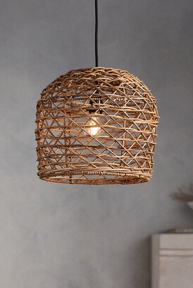 Woven Rattan Cylinder Pendant Light