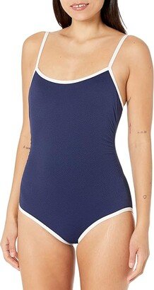 BEACH HOUSE Solid Pique Gigi One-Piece with Underwire and Binding (Admiral) Women's Swimsuits One Piece