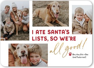 Holiday Cards: Doggie Delivery Holiday Card, White, 5X7, Christmas, Matte, Signature Smooth Cardstock, Rounded