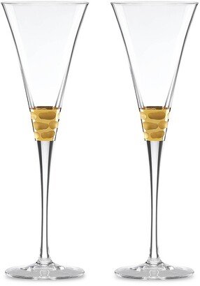 Truro Gold 2-Piece Toasting Flute Set