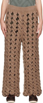 Brown Basket Sweatpants