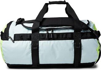 Base Camp Duffel M (Skylight Blue/LED Yellow/TNF Black) Handbags