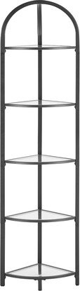 5-Tier Corner Bookshelf - 11″D x 11″W x 62.2″H