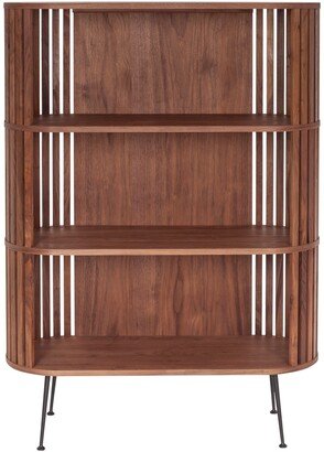 Aurelle Home Mid-Century Modern Rounded Bookshelf