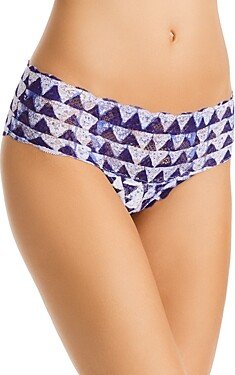 Never Say Never Printed Low Rise Lace Boyshorts