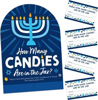 Big Dot Of Happiness Hanukkah Menorah - How Many Candies Chanukah Holiday Party - Candy Guessing Game