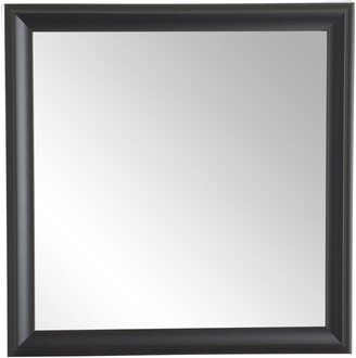 BrandtWorks Modern Matte Black Accent Mirror