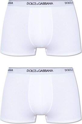 Set Of Two Logo Waistband Boxers-AB