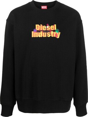 Logo-Stamp Crew-Neck Sweatshirt