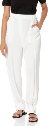 Women's Ivory Satin Utility Pant by @thanuska.s