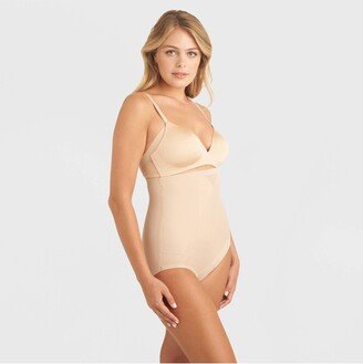 SlimShaper by Miracle Brands SlimShaper by Miracle Brand Women' High-Waited Tummy Tuck Brief - Warm Beige XXL