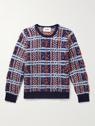 Corridor Checked Merino Wool-Blend Sweater