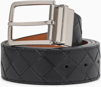 Reversible black/parakeet belt