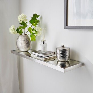 Dunelm Smart Industrial Floating Mirrored Shelf 80cm Silver