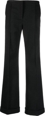 High-Waisted Tailored-Cut Trousers-AC