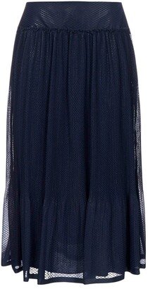 Pleated Midi Skirt-BJ