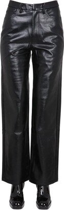 High-Waisted Faux Leather Pants