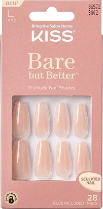 KISS Products KISS Bare But Better TruNude Fake Nails - Nude Drama - 28ct