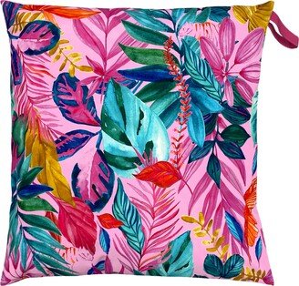 furn. Psychedelic Jungle Outdoor Floor Cushion MultiColoured