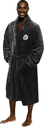 The Northwest Co NFL 349 Steelers Grey Men's L/XL Bathrobe